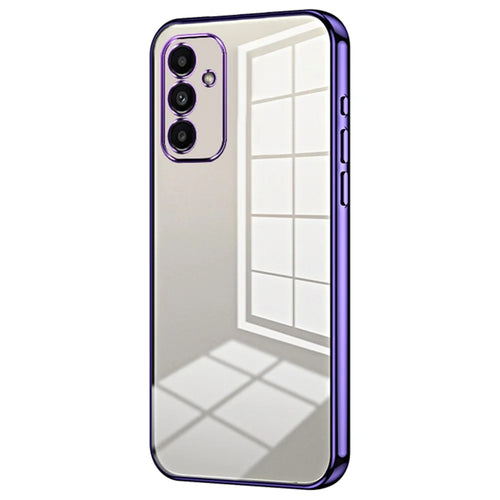 For Samsung Galaxy A14 5G / 4G Case Shockproof Crystal Clear Soft TPU Phone Back Protector - Purple - 1