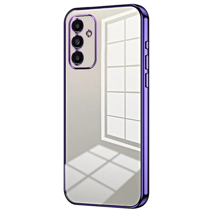 For Samsung Galaxy A14 5G / 4G Case Shockproof Crystal Clear Soft TPU Phone Back Protector - Purple - 1