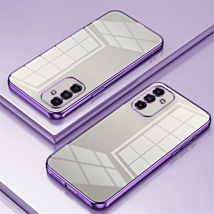 For Samsung Galaxy A14 5G / 4G Case Shockproof Crystal Clear Soft TPU Phone Back Protector - Purple - 2