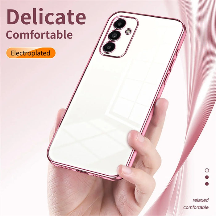 For Samsung Galaxy A14 5G / 4G Case Shockproof Crystal Clear Soft TPU Phone Back Protector - Purple - 6
