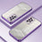 For Samsung Galaxy A33 5G TPU Phone Case Electroplated Fine Hole Lens Protection - Purple - 2