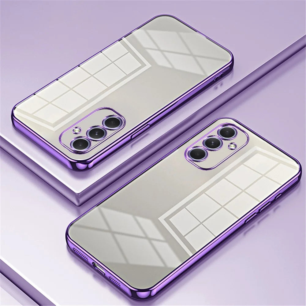 For Samsung Galaxy A54 5G Phone Case Precision Electroplated TPU Cover - Purple - 2