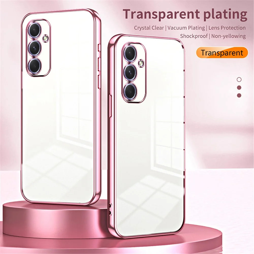 For Samsung Galaxy A54 5G Phone Case Precision Electroplated TPU Cover - Purple - 3