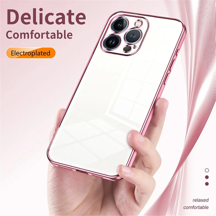 For iPhone 13 Pro Soft TPU Phone Case Precision Lens Cutouts - Purple - 6