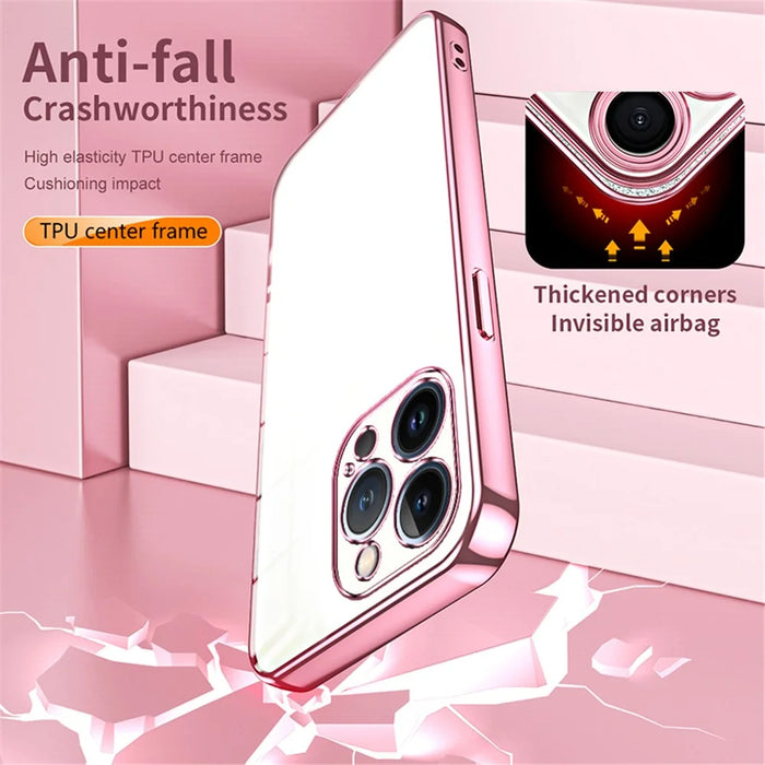 For iPhone 13 Pro Soft TPU Phone Case Precision Lens Cutouts - Purple - 7