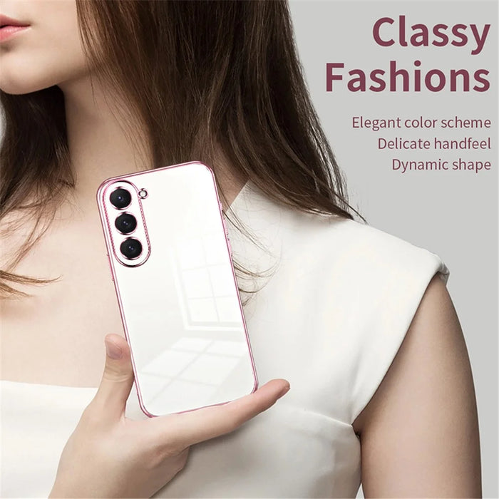 For Samsung Galaxy S23 Case Electroplated Shockproof TPU Phone Cover - Green - 4