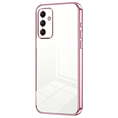 For Samsung Galaxy A05s 4G TPU Case Electroplating Shockproof Phone Shell - Pink - 1
