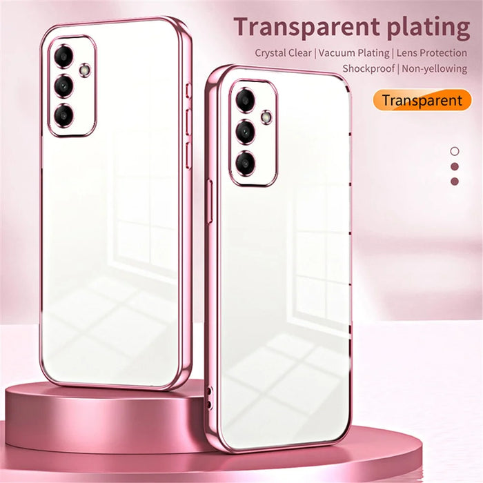 For Samsung Galaxy A05s 4G TPU Case Electroplating Shockproof Phone Shell - Pink - 3