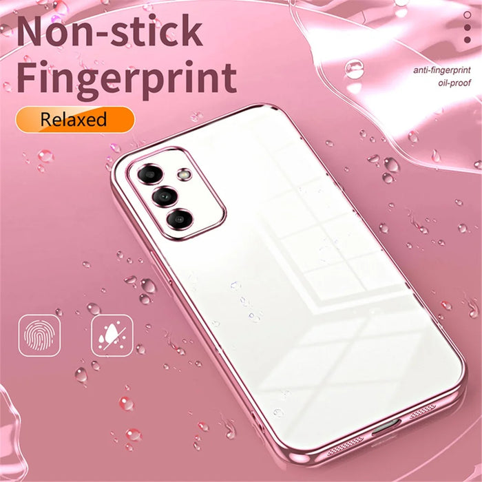 For Samsung Galaxy A05s 4G TPU Case Electroplating Shockproof Phone Shell - Pink - 5