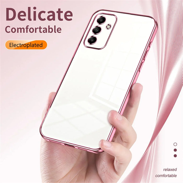 For Samsung Galaxy A05s 4G TPU Case Electroplating Shockproof Phone Shell - Pink - 6