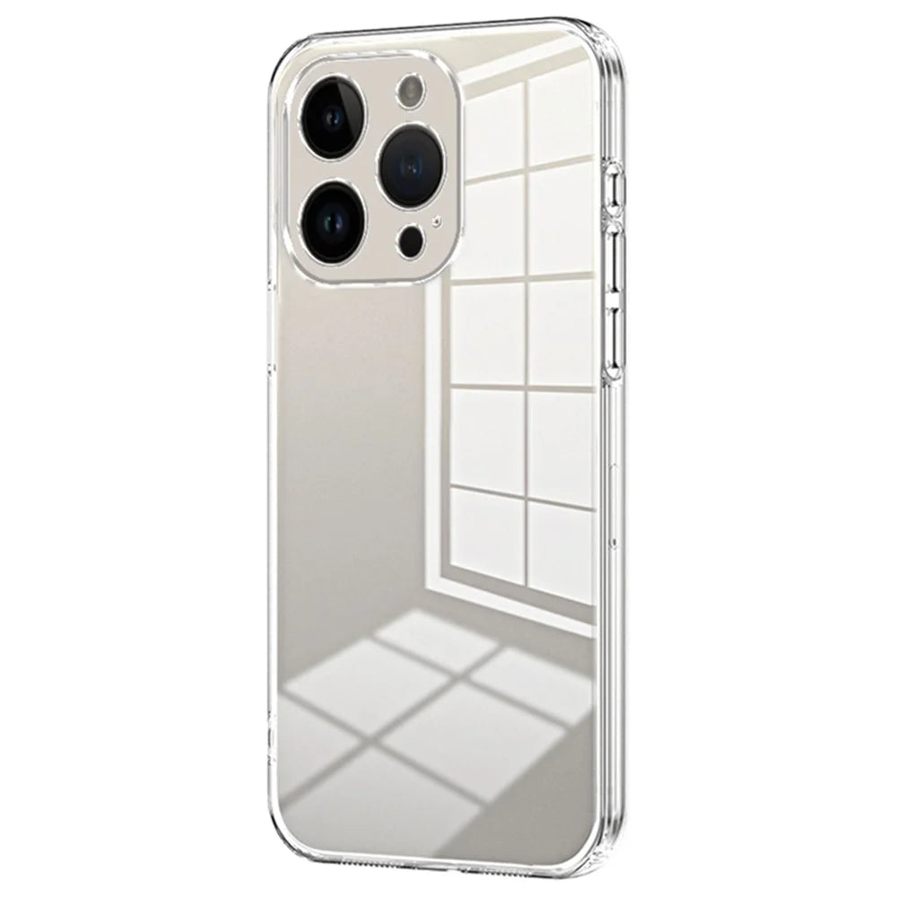 For iPhone 14 Pro TPU Case Electroplated Protective Slim Phone Cover - Transparent - 1