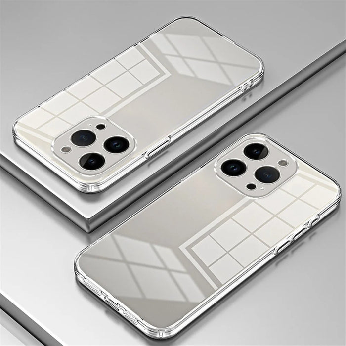 For iPhone 14 Pro TPU Case Electroplated Protective Slim Phone Cover - Transparent - 2