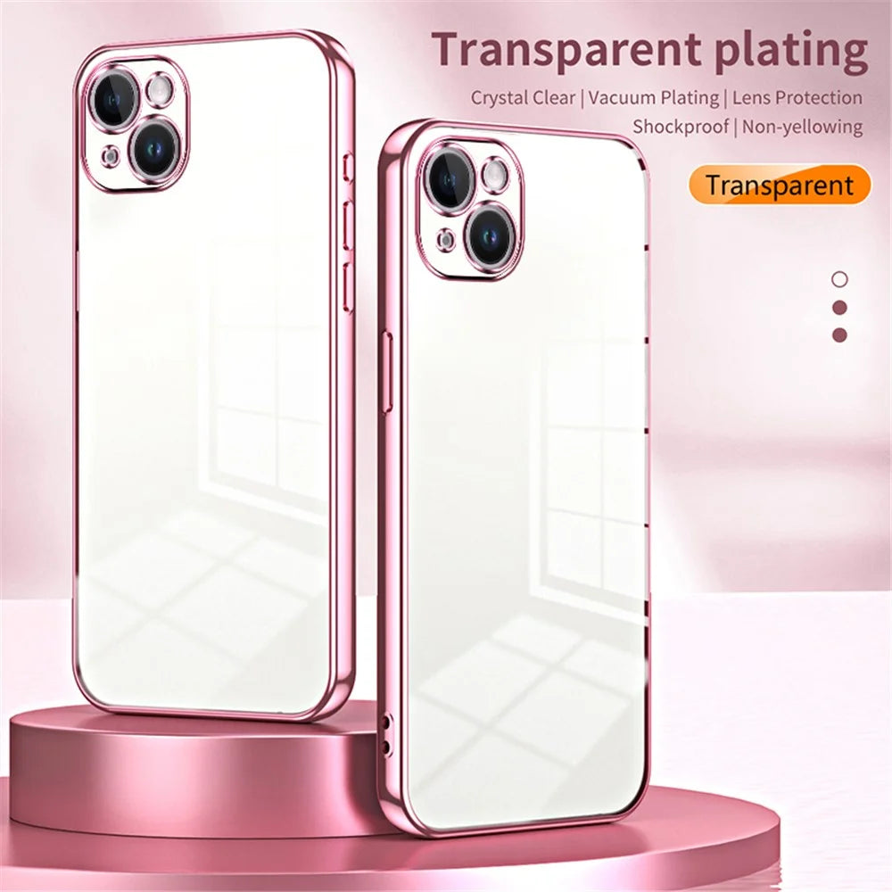 For iPhone 14 Plus TPU Case Electroplated Protective Phone Cover - Purple - 3