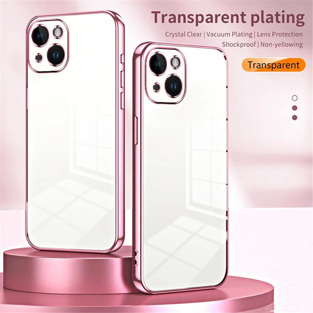 For iPhone 14 Slim Case Electroplating Anti-Fall TPU Phone Cover - Purple - 3