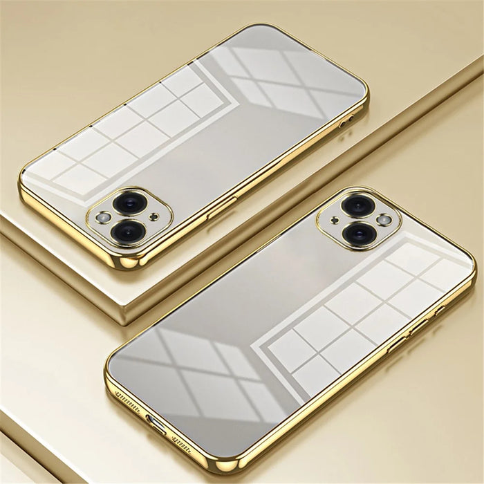 For iPhone 15 Plus Electroplating Case Anti-Drop TPU Phone Case - Gold - 2