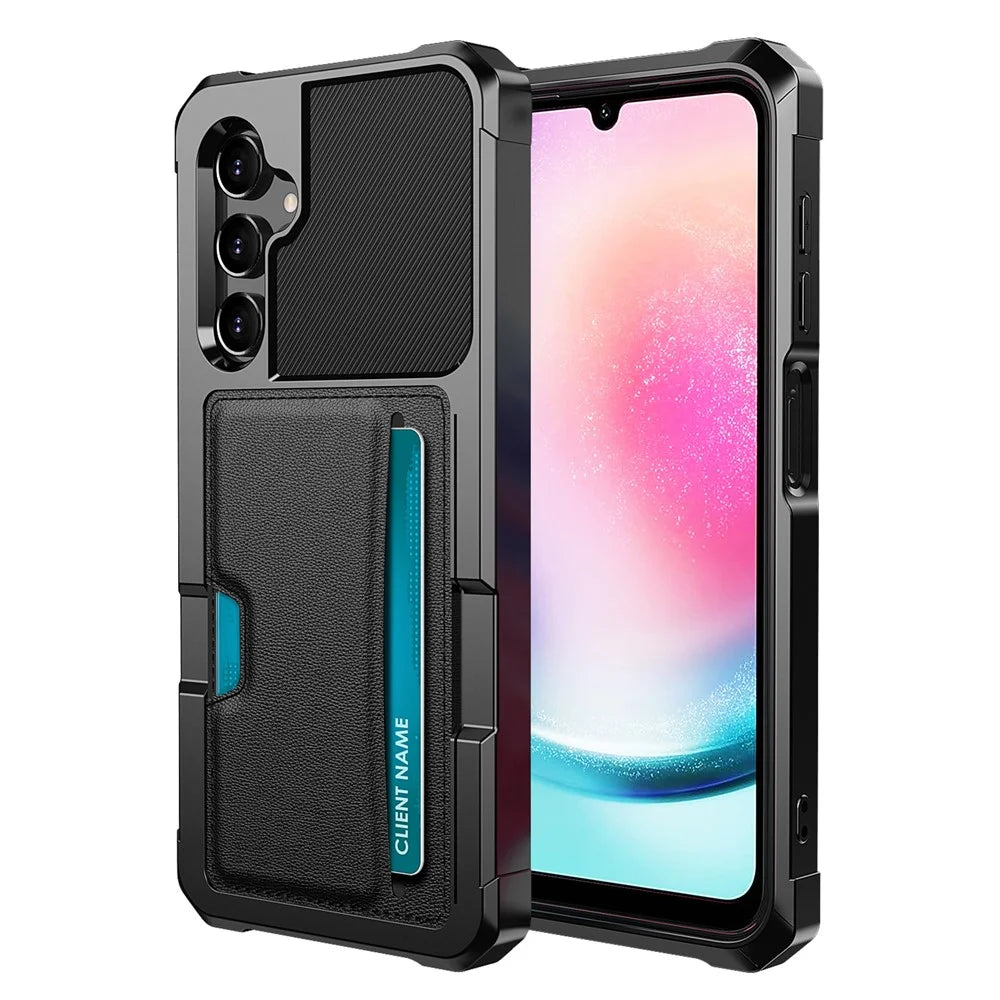 For Samsung Galaxy A15 5G Phone Case ZM02 Full Protection Cover Card Slot - 1