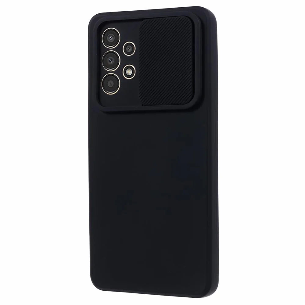 TMT Series for Samsung Galaxy A53 5G Phone Case TPU Back Cover Slide Lens Window - Black - 3