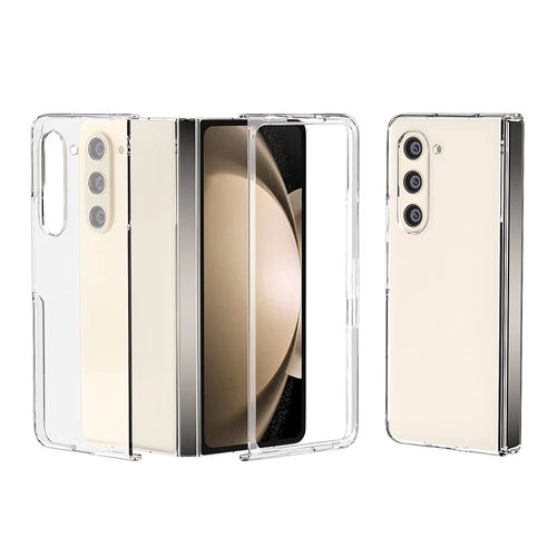 For Samsung Galaxy Z Fold5 5G Phone Case Transparent PC Back Cover - 1