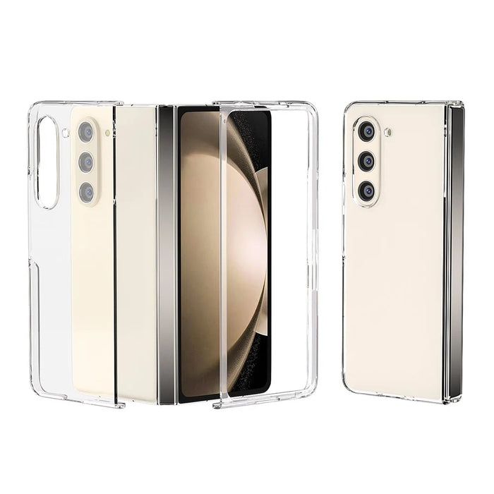 For Samsung Galaxy Z Fold5 5G Phone Case Transparent PC Back Cover - 1