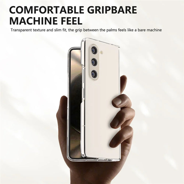 For Samsung Galaxy Z Fold5 5G Phone Case Transparent PC Back Cover - 5