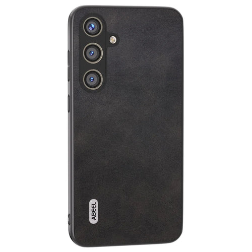 ABEEL For Samsung Galaxy S24+ Case Cowhide Texture Shockproof Protective Phone Cover - Black - 1