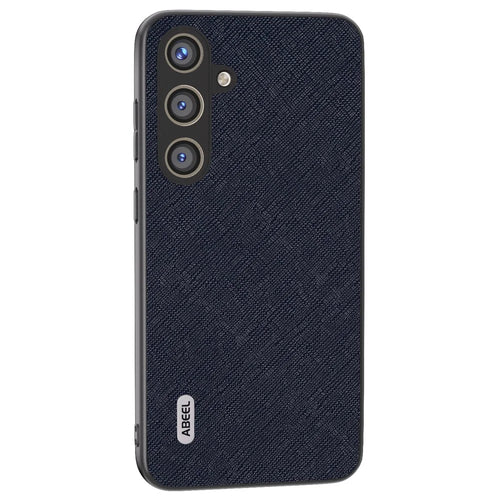 ABEEL For Samsung Galaxy S24+ Cross Texture Case Impact-Resistant Mobile Phone Cover - Blue - 1