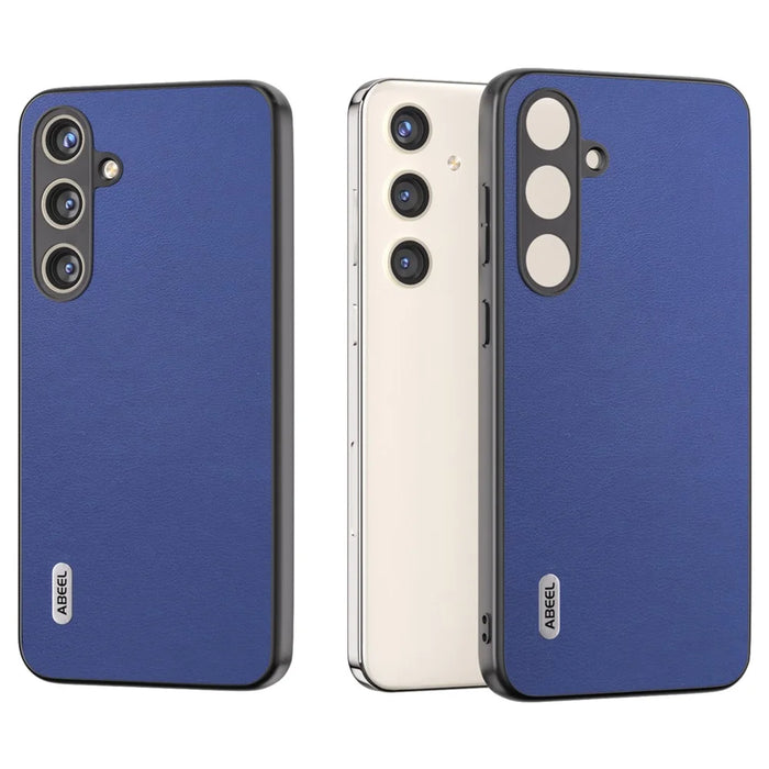 ABEEL For Samsung Galaxy S24+ Phone Case PU Leather+PC+TPU Back Cover Drop Protection - Dark Blue - 2