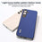 ABEEL For Samsung Galaxy S24+ Phone Case PU Leather+PC+TPU Back Cover Drop Protection - Dark Blue - 4