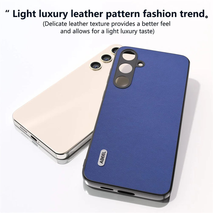ABEEL For Samsung Galaxy S24+ Phone Case PU Leather+PC+TPU Back Cover Drop Protection - Dark Blue - 4