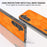 ABEEL For Samsung Galaxy S24 Litchi Texture Back Case PU Leather Coated PC+TPU Phone Cover - Orange - 5