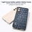 ABEEL For Samsung Galaxy S24 Phone Case Crocodile Texture Genuine Cow Leather Back Cover - Blue - 4