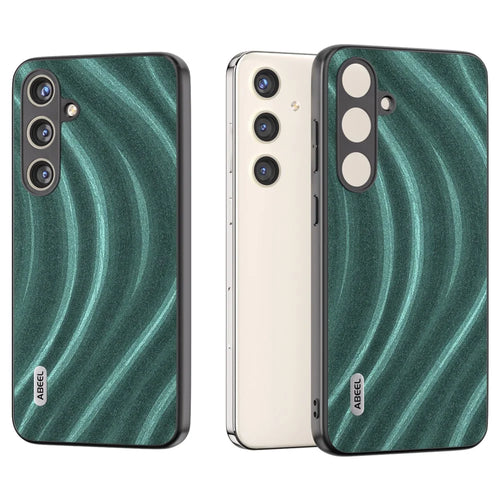 ABEEL For Samsung Galaxy S24 Case Milky Way Series PU Leather Phone Back Cover - Green - 1