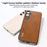ABEEL For Samsung Galaxy S24 Shockproof Phone Case Leather Coated TPU+PC Cover - Brown - 4