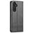 AZNS For Samsung Galaxy A55 5G PU Leather Case Magnetic Phone Cover Wallet - Black - 7