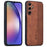 AZNS For Samsung Galaxy A55 5G Cell Phone Case PU Leather+TPU Imprinted Protective Shell - Brown - 1
