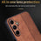 AZNS For Samsung Galaxy A55 5G Cell Phone Case PU Leather+TPU Imprinted Protective Shell - Brown - 2