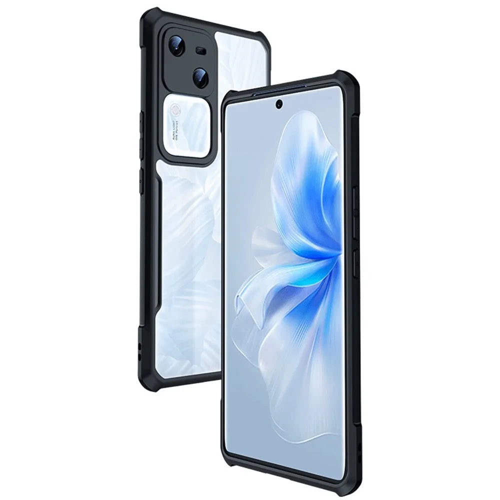 XUNDD Slim-Fit Phone Case for vivo S18 5G Acrylic+TPU Shell Anti-Scratch Cover - 1