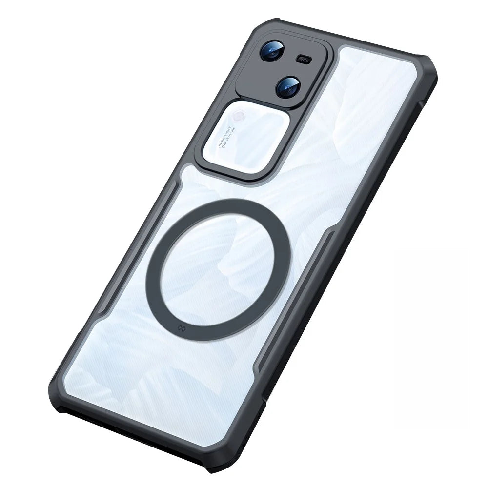 XUNDD For vivo S18 5G Case Anti-Scratch Phone Shell Acrylic+TPU Magnetic Cover - 1
