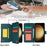 For Samsung Galaxy S22+ 5G Cell Phone Case Scratch Resistant Multiple Card Slots Leather Cover - Blue - 7