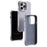 For iPhone 14 Pro Max Case 3D Ripple Texture Compatible with MagSafe PC+Liquid Silicone Phone Cover - Purple - 3