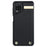 For Samsung Galaxy A12 Case Anti-fall TPU+PU Leather Phone Cover with Metal Hardware Decor - Black - 2