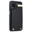 For Samsung Galaxy A12 Case Anti-fall TPU+PU Leather Phone Cover with Metal Hardware Decor - Black - 3