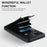 For Samsung Galaxy A12 Case Anti-fall TPU+PU Leather Phone Cover with Metal Hardware Decor - Black - 4