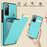 For Samsung Galaxy S20 FE 5G /  S20 FE / S20 FE 2022 / S20 Lite Cell Phone Case TPU+PU Leather Card Holder Cover - Mint Green - 5