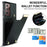 For Samsung Galaxy Note20 Ultra 5G / Note20 Ultra Case Metal Decor Phone Cover with Card Bag - Black - 7