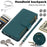 Cell Phone Case for iPhone 11 Card Slots PU Leather Cover with Zipper Pocket - Blue - 7