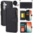 For Samsung Galaxy S24 RFID Blocking Cell Phone Case Shockproof Leather Cover - Black - 1