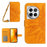 HT04 For OnePlus 12 5G PU Leather Case Sunflower Imprinted Phone Cover with Shoulder Strap - Yellow - 1