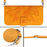 HT04 For OnePlus 12 5G PU Leather Case Sunflower Imprinted Phone Cover with Shoulder Strap - Yellow - 7