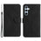 HT05 For Samsung Galaxy A55 5G Wallet Leather Case Skin-Feel Phone Cover - Black - 1